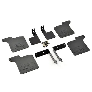 Fastrax TRX-4 Rubber Mudflaps + Alloy Mounts For Bronco