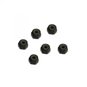 FTX Nylon Nut M2.5 (6Pc) - Black