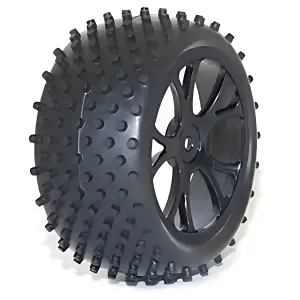 FTX Vantage Rear Buggy Tyres Pre Mounted on Black Wheels - 1 Pair