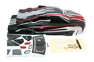 FTX Carnage ST Pre Painted Bodyshell - Black/Red