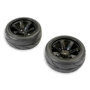 FTX Banzai Treaded Tyre On 6-Spoke Wheel (2) - Black