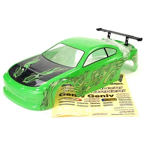 FTX Banzai Pre-Painted Body Shell With Decals + Wing - Green