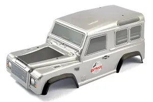 FTX Outback Ranger 2.0 (Land Rover Defender Style) Pre Painted Grey Bodyshell - 250mm WB