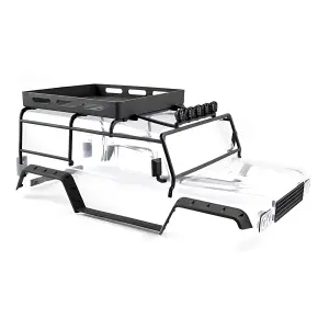 FTX Kanyon Clear Body W/Roll Cage - Spotlights + Tray