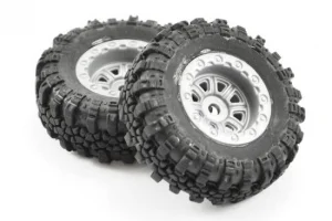 FTX Outback Mini Swamper Tire + Wheel Set - Grey (4Pc)