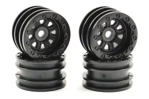 FTX Outback Mini Wheel Set - Black (4Pc)