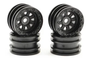 FTX Outback Mini Wheel Set - Black (4Pc)