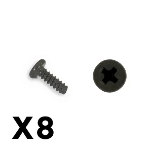 FTX Outback Mini 3.0 Round Self Tapping Screw 2X6 (8Pc)