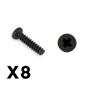 FTX Outback Mini 3.0 Round Hea D Self Tapping Screw 2X8 (8Pc)