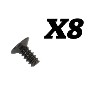 FTX Outback Mini 3.0 Flat Head Self Tapping Screw 1.7X4 (8Pc)