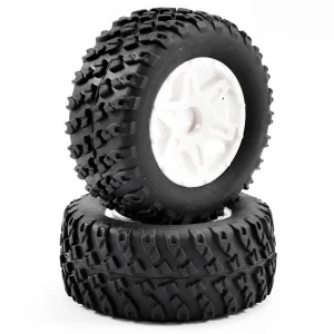 FTX Comet Desert Buggy Front Mounted Tyre + Wheel White