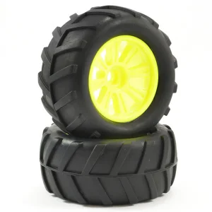 FTX Comet Monster Front Mounted Tyre + Wheel Yellow