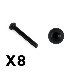 Fastrax FTX Fury Button Head 3 X 22mm Hex Screw (8Pc)