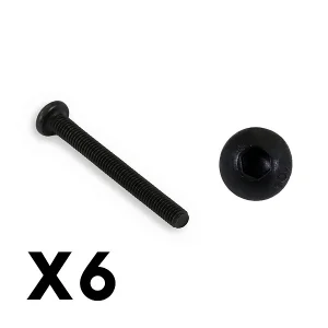 Fastrax FTX Fury Button Head 3 X 28mm Hex Screw (8Pc)