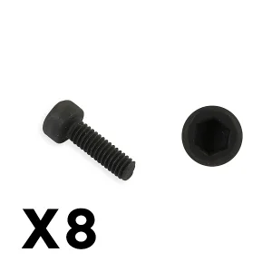 Fastrax FTX Fury Column Hex Head Self Tapping 2.5X8mm Screw (8Pc)