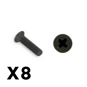 Fastrax FTX Fury Column Hex Head Self Tapping 2.5X10mm Screw (8Pc)