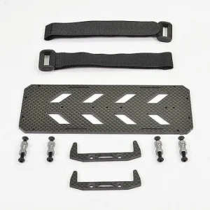 FTX Fury X Carbon Fibre Battery Tray + Velcro Straps