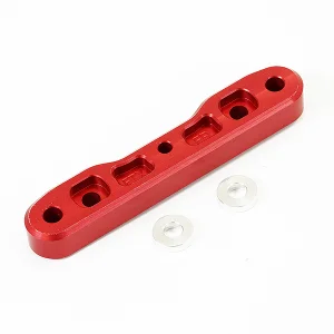 FTX DR8 Front Fr Aluminium. Lower CNC Suspension Mount - Red