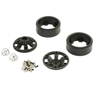 FTX Texan 1:10 6-Spoke Black Beadlock Wheel (2)