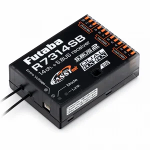 Futaba R7314SB 14 Channel Air Receiver (26 Channel S.Bus) FASSTest - High Gain Aerials