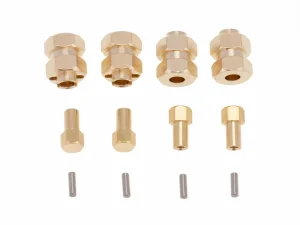 Wheel Extender 4pcs Brass 4mm (AX/SCX24) ** CLEARANCE **