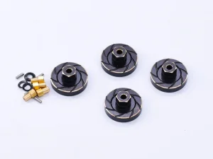 Hex Wheel Weights Black Brass (4) SCX24