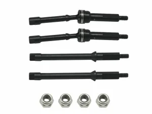 Drive Shaft Set w/Front CVD s 4mm - Black Steel SCX30