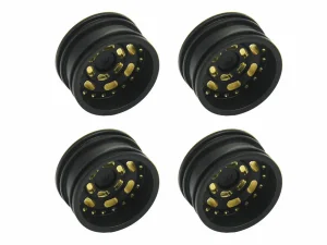 Wheel Set w/Offset - Black Brass 4pcs SCX30