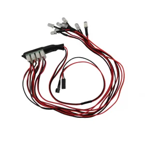 RC Car LED Light Set (4 White, 2 Red, 2 Orange)