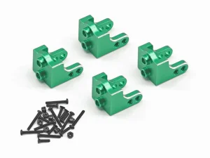Upper Shock Mount Green Aluminium 4pcs - LMT Mini