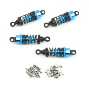 Blue Aluminium Shock Absorber Set - 58.5mm Length - Set of 4