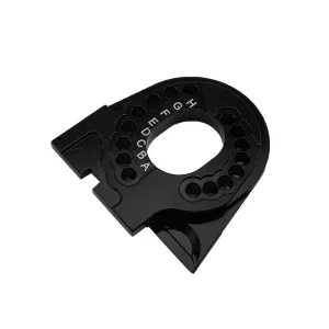 Adjustable Motor Mount - Black Aluminium TRX4 ** CLEARANCE **