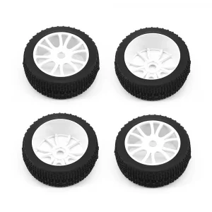 1:8 Buggy Off Road Wheel And Tyre Pre Mounted Set - White (4)