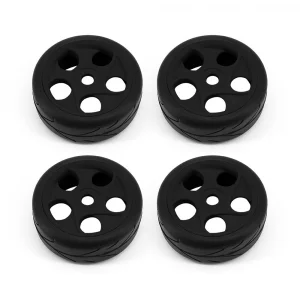 1:8 Buggy On Road Wheel And Tyre Pre Mounted Set - Black (4)