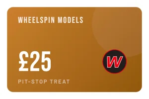 Wheelspin Models £25 Gift Voucher Certificate