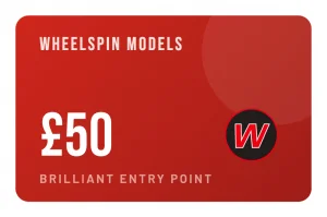Wheelspin Models £50 Gift Voucher Certificate