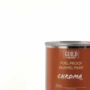 Guild Materials Gloss Enamel Fuel-Proof Paint Chroma White (125ml Tin)