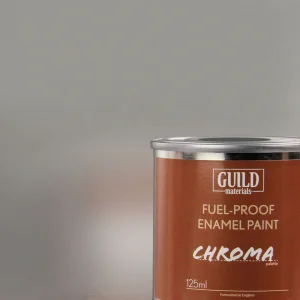 Guild Materials Gloss Enamel Fuel-Proof Paint Chroma Silver (125ml Tin) ** CLEARANCE **