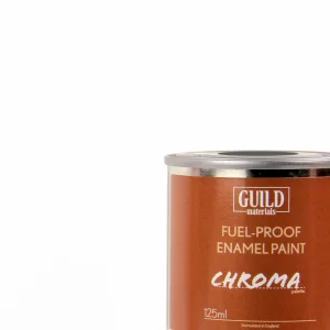 Guild Materials Matt Enamel Fuel-Proof Paint Chroma White (125ml Tin)