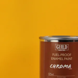 Guild Materials Matt Enamel Fuel-Proof Paint Chroma Cub Yellow (125ml Tin)