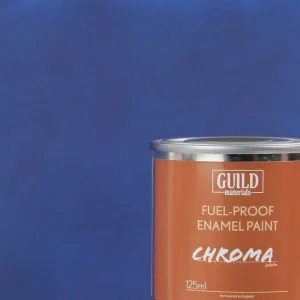 Guild Materials Matt Enamel Fuel-Proof Paint Chroma Dark Blue (125ml Tin)