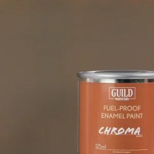 Guild Materials Enamel Fuel-Proof Paint Chroma PC10 Dirty Brown (125ml Tin) ** CLEARANCE **