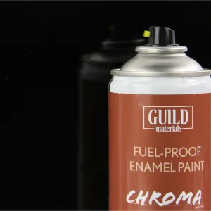 Guild Materials Gloss Enamel Fuel-Proof Paint Chroma Black (400ml Aerosol)