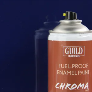 Guild Materials Gloss Enamel Fuel-Proof Paint Chroma Dark Blue (400ml Aerosol)