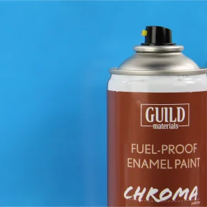 Guild Materials Gloss Enamel Fuel-Proof Paint Chroma Light Blue (400ml Aerosol)