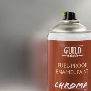 Guild Materials Gloss Enamel Fuel-Proof Paint Chroma Silver (400ml Aerosol)