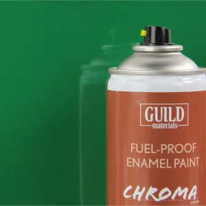 Guild Materials Gloss Enamel Fuel-Proof Paint Chroma Green (400ml Aerosol)