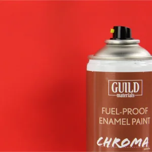 Guild Materials Matt Enamel Fuel-Proof Paint Chroma Red (400ml Aerosol)