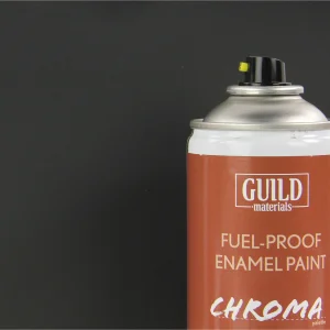 Guild Materials Matt Enamel Fuel-Proof Paint Chroma Black (400ml Aerosol) ** CLEARANCE **