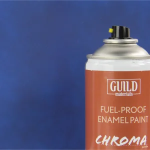 Guild Materials Matt Enamel Fuel-Proof Paint Chroma Dark Blue (400ml Aerosol)